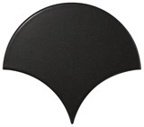 Плитка Scale Fan Black 10,6х12 - фото 53591