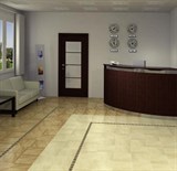 В интерьере