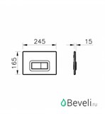 Комплект VitrA Normus 9773B003-7203 кнопка матовый хром - фото 58789 Комплект VitrA Normus 9773B003-7203 кнопка матовый хром - фото 58789