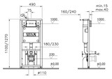 Инсталляция для подвесного унитаза Vitra 700-1873 с кнопкой смыва 740-0480 хром - фото 58889 Инсталляция для подвесного унитаза Vitra 700-1873 с кнопкой смыва 740-0480 хром - фото 58889