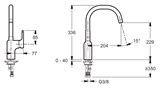 Смеситель Jacob Delafon Singulier E10877-CP для кухонной мойки - фото 59604 Смеситель Jacob Delafon Singulier E10877-CP для кухонной мойки - фото 59604