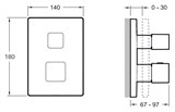 Термостат Jacob Delafon Modulo E98733-CP для ванны с душем - фото 61815 Термостат Jacob Delafon Modulo E98733-CP для ванны с душем - фото 61815
