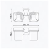 Подстаканник двойной Wasserkraft Wern K-2528D - фото 63269 Подстаканник двойной Wasserkraft Wern K-2528D - фото 63269