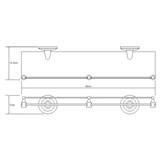 Полка стеклянная с бортиком Wasserkraft Rhein K-6244 - фото 63355 Полка стеклянная с бортиком Wasserkraft Rhein K-6244 - фото 63355