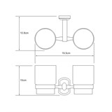 Подстаканник двойной Wasserkraft Oder K-3028D - фото 63556 Подстаканник двойной Wasserkraft Oder K-3028D - фото 63556