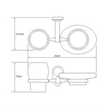 Держатель стакана и мыльницы Wasserkraft Main K-9226 - фото 63634 Держатель стакана и мыльницы Wasserkraft Main K-9226 - фото 63634