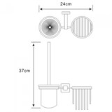 Держатель освежителя и щетки для унитаза Wasserkraft Lippe K-6535 - фото 63653 Держатель освежителя и щетки для унитаза Wasserkraft Lippe K-6535 - фото 63653