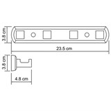 Кронштейн настенный, 4 крючка Wasserkraft Lippe K-6574 - фото 63687 Кронштейн настенный, 4 крючка Wasserkraft Lippe K-6574 - фото 63687