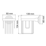Держатель освежителя Wasserkraft Isar K-7345 - фото 64109 Держатель освежителя Wasserkraft Isar K-7345 - фото 64109
