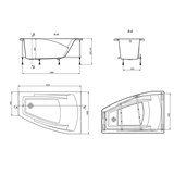 Акриловая ванна Roca Hall Angular 150x100 R - фото 64968 Акриловая ванна Roca Hall Angular 150x100 R - фото 64968