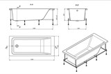 Акриловая ванна Roca Easy 170x70 см - фото 64982 Акриловая ванна Roca Easy 170x70 см - фото 64982