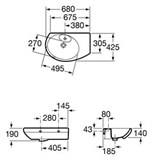 Раковина Roca Dama Senso Compacto 327519000 R угловая - фото 66942 Раковина Roca Dama Senso Compacto 327519000 R угловая - фото 66942