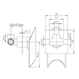 Смеситель Paini Morgana 73CR690 для душа - фото 71218 Смеситель Paini Morgana 73CR690 для душа - фото 71218