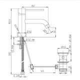 Смеситель Paini Cox 78CR211LBL для раковины с длинным изливом - фото 72271 Смеситель Paini Cox 78CR211LBL для раковины с длинным изливом - фото 72271