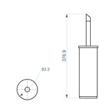 Ершик для унитаза Paini Morgana 73CR061 - фото 72297