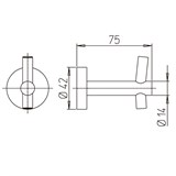 Крючок для халата Paini Pixel 81CR011 - фото 72301
