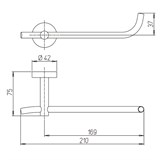 Держатель для туалетной бумаги Paini Pixel 81CR051 - фото 72303