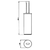 Ершик для унитаза Paini Lady 89CR061 - фото 72315