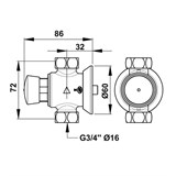 Порционный кран Presto P 50 38022 для душа - фото 72404 Порционный кран Presto P 50 38022 для душа - фото 72404