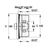 Порционный кран Presto P 120 B 38335 для писсуара - фото 72424