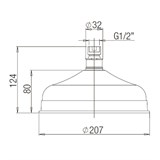 Верхний душ Paini 50CR759ANT классика - фото 72510