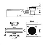 Порционный кран Presto SOL-509 23100 для умывальника и душа - фото 73674 Порционный кран Presto SOL-509 23100 для умывальника и душа - фото 73674