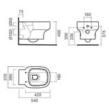 Набор Sanitana подвесной BE YOU: чаша + крышка - фото 74938