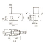 Набор Sanitana компакт POP ART: чаша BTW + сливной бачок + крышка с механизмом (микролифт) - фото 75419