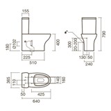Набор Sanitana компакт POP ART: чаша BTW + сливной бачок + крышка с механизмом (микролифт) - фото 75422
