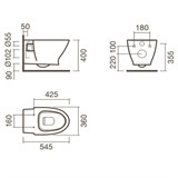 Набор Sanitana подвесной POP ART: чаша + крышка - фото 75433