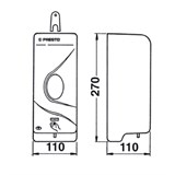 Электронный дозатор для мыла Presto 70630 настенный - фото 75901