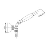 Душевой гарнитур Paini LIBERTY 17F3131 лейка, шланг, держатель - фото 75935 Душевой гарнитур Paini LIBERTY 17F3131 лейка, шланг, держатель - фото 75935