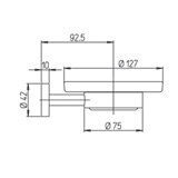 Мыльница Paini Pixel 81CR021BI - фото 75945