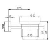 Подстаканник Paini Pixel 81CR041BI - фото 75947