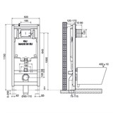 Комплект подвесного унитаза POP с сидением (микролифт) + инсталляцией и панелью управления - фото 76080