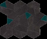 мозаика BOOST TARMAC MOSAICO HEX JADE 25x28,5 - фото 76156