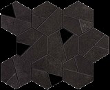 мозаика BOOST TARMAC MOSAICO HEX BLACK 25x28,5 - фото 76158