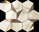 Мозаика MARVEL GOLD HEX BROWN-CALACATTA 25,1x29 - фото 76242