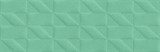 M129 Плитка Outfit Turquoise Struttura Tetris 3D 25x76 - фото 77487